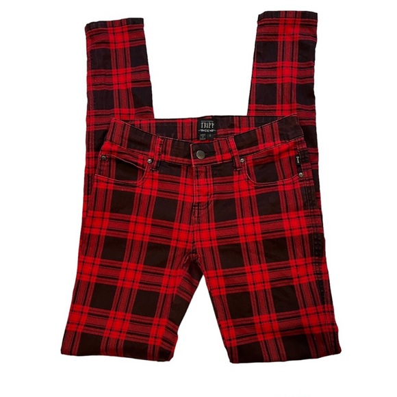 Tripp NYC Red Plaid Pants by Daang Goodman - Picture 2 of 8